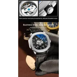 CHENXI - automatic mechanical Quartz watch - waterproof - skeleton design - gold / whiteWatches