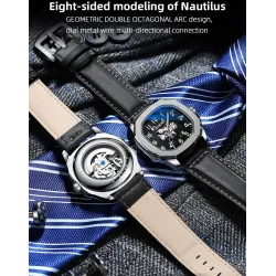 CHENXI - automatic mechanical Quartz watch - waterproof - skeleton design - gold / whiteWatches