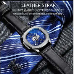 CHENXI - automatic mechanical Quartz watch - waterproof - skeleton design - gold / whiteWatches