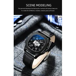 CHENXI - automatic mechanical Quartz watch - waterproof - skeleton design - gold / whiteWatches