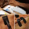 Vintage leather backpack - shoulder bag - large capacityBackpacks