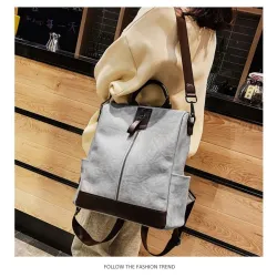 Vintage leather backpack - shoulder bag - large capacityBackpacks