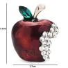 Eplebrosje - med rhinestones