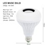 Smart RGB / LED-pære - dimbar - med Bluetooth-høyttaler - fjernkontroll - E27 - 12W