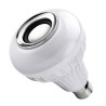Smart RGB / LED-pære - dimbar - med Bluetooth-høyttaler - fjernkontroll - E27 - 12W