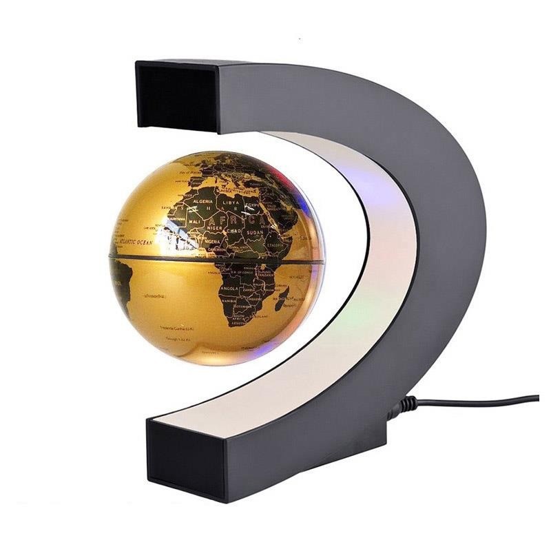 Flytende / svevende globus - verdenskart - magnetisk