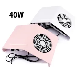 Neglestøvsamler - manikyr / pedikyr - med 2 støvoppsamlingsposer - 40W