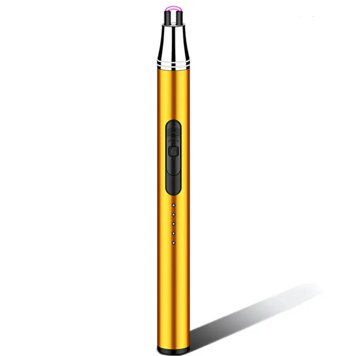 Bue elektrisk lighter - vindtett - flammefri - USB-lading