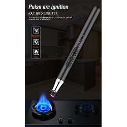 Bue elektrisk lighter - vindtett - flammefri - USB-lading