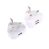 Universal vegglader - med 1 - 2 USB-porter - UK plugg