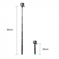 Extendable handheld selfie stick - telescoping pole - aluminum alloy - for GoPro / Xiaoyi / SJCAMSelfie sticks