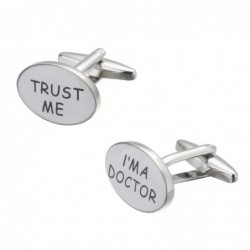 "I'm A Doctor" / "Trust Me" - mansjettknapper