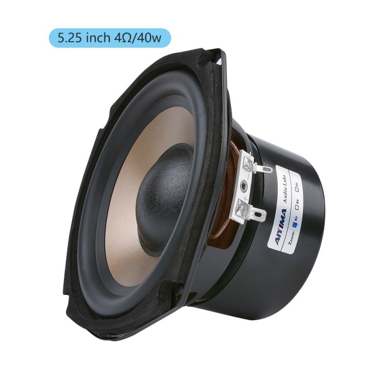100W - 4 Ohm - 8 Ohm - 5,25" subwoofer - bilhøyttaler - Hifi-bass