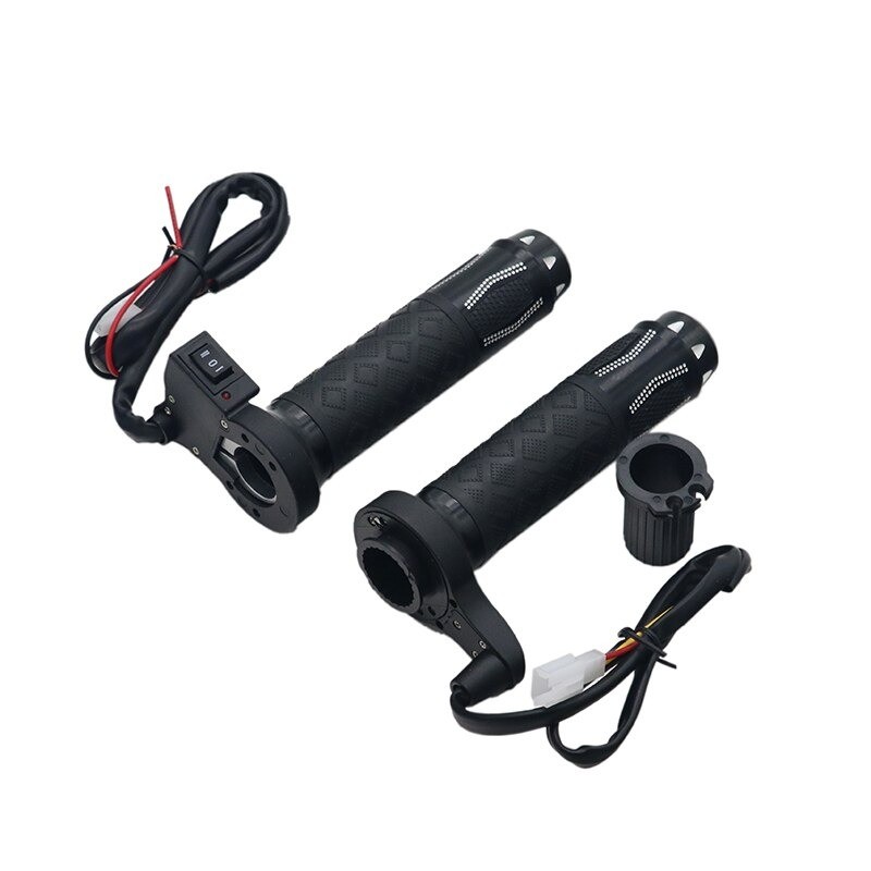 22mm - 7/8" - 12V - motorcycle handlebars - electric heated grips - aluminum - 2 piecesHand Grips & End