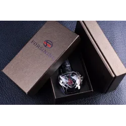JARAGAR - luxury automatic watch - leather strap - triangle shapeWatches