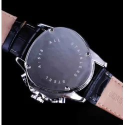 JARAGAR - luxury automatic watch - leather strap - triangle shapeWatches