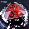 JARAGAR - luxury automatic watch - leather strap - triangle shapeWatches