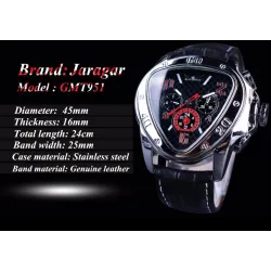 JARAGAR - luxury automatic watch - leather strap - triangle shapeWatches