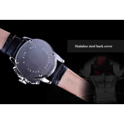 JARAGAR - luxury automatic watch - leather strap - triangle shapeWatches