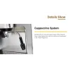 Gustino 19 Bar - semi automatic coffee maker - milk foamer - stainless steelKitchen