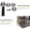Gustino 19 Bar - semi automatic coffee maker - milk foamer - stainless steelKitchen