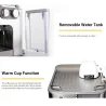 Gustino 19 Bar - semi automatic coffee maker - milk foamer - stainless steelKitchen