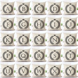 Decorative cushion cover - alphabet letters - 45 * 45 cmCushion covers