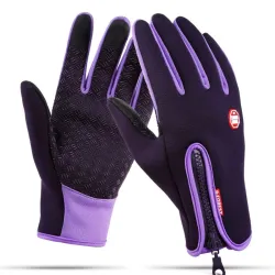 Warm skiing gloves - touch screen function - zipper - waterproofGloves