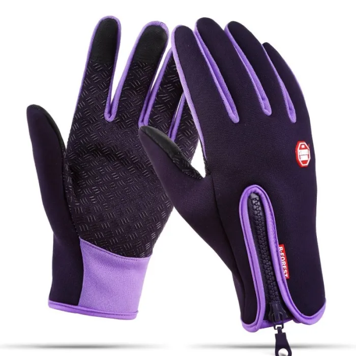 Warm skiing gloves - touch screen function - zipper - waterproofGloves