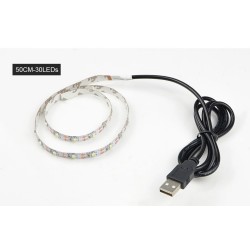 LED USB stripelys - TV-bakgrunnsbelysning - SMD 3528 - 5V - 50cm - 1m - 2m - 3m - 4m - 5m
