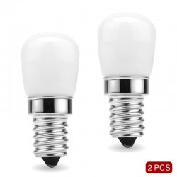 3W - E14 - AC 220V - LED - kjøleskapspære - 2 stk.