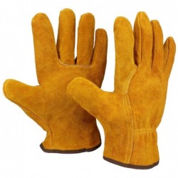 Safety / work gloves - fireproof - cow leather - for welding / solderingWelding