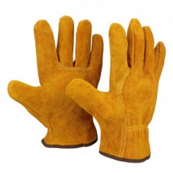 Safety / work gloves - fireproof - cow leather - for welding / solderingWelding