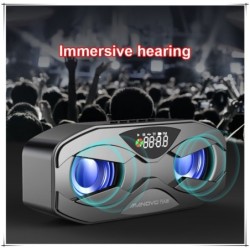 Bluetooth speaker - powerful bass - FM radio - TF card - LED - with displayBluetooth speakers