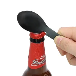 Multifunksjonsbestikk i rustfritt stål - skje - gaffel - kniv - flaske / boksåpner