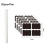Erasable chalkboard label - black jar stickers - with penKitchen