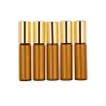 Empty perfume bottle - amber glass - with roller - 5 piecesPerfumes