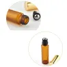 Empty perfume bottle - amber glass - with roller - 5 piecesPerfumes