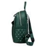 Leather backpack - with decorative studs - large capacityBackpacks