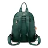Leather backpack - with decorative studs - large capacityBackpacks