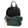 Leather backpack - with decorative studs - large capacityBackpacks