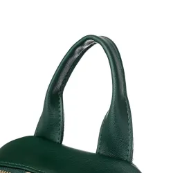 Leather backpack - with decorative studs - large capacityBackpacks