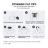 Silicone swimming cap - ears / long hair protection - waterproofSwimming