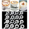 Sjablonger for kaffe - cappuccino - latte - maler - 16 stk