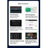 Bilradio - 2 Din - 9 tommer - Android 10 - 1GB - 16GB - Bluetooth - GPS - carplay - for Volkswagen Golf 5 6 Passat