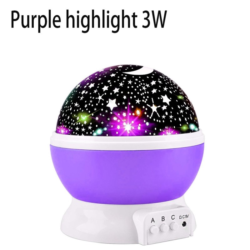 LED night lamp - starry sky projector - rotatable - 3WLights & lighting