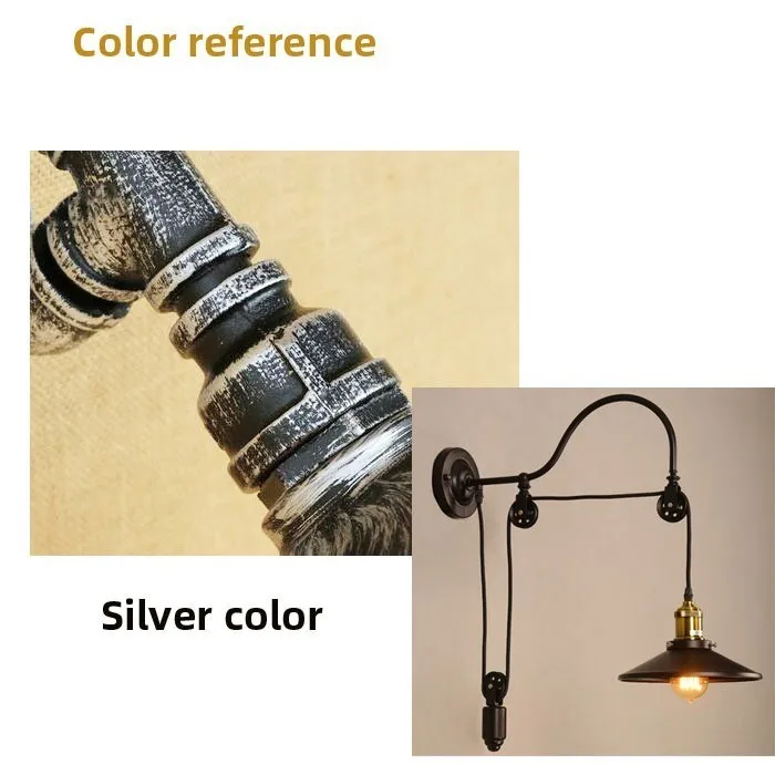 Retro iron wall lamp - adjustable lengthWall lights