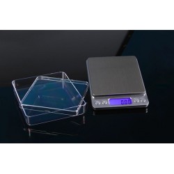 Precision kitchen weight scale - digital - stainless steel - 0.01g x 500gWeighing scales