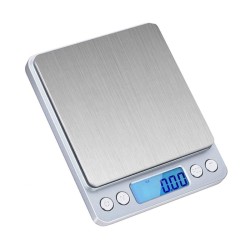 Precision kitchen weight scale - digital - stainless steel - 0.01g x 500gWeighing scales