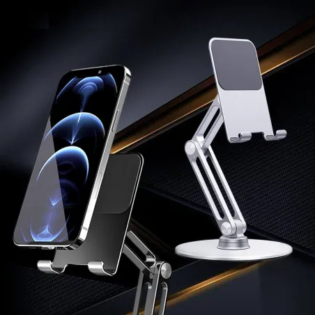 Phone / tablet holder - metal stand - rotatable - adjustableHolders